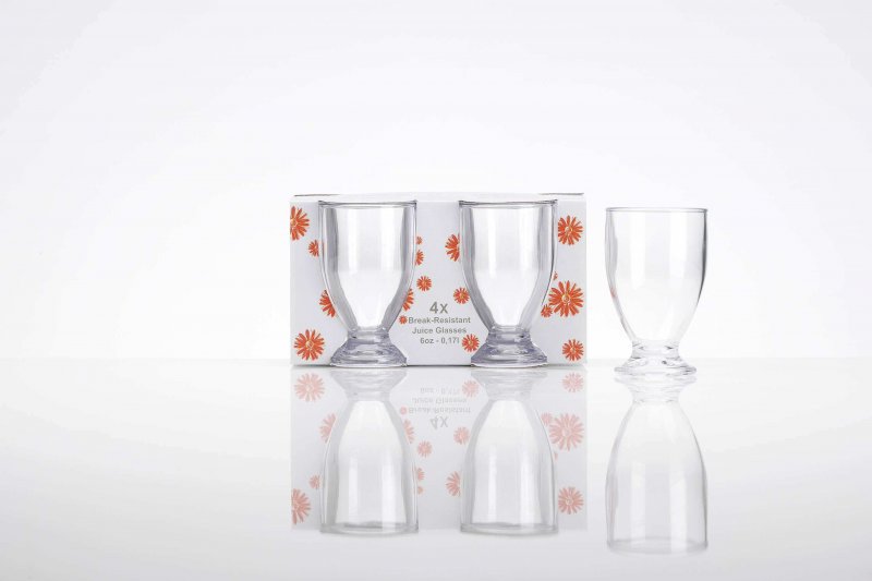 Flamefield  Flamefield 4Pk Juice Glass Clear