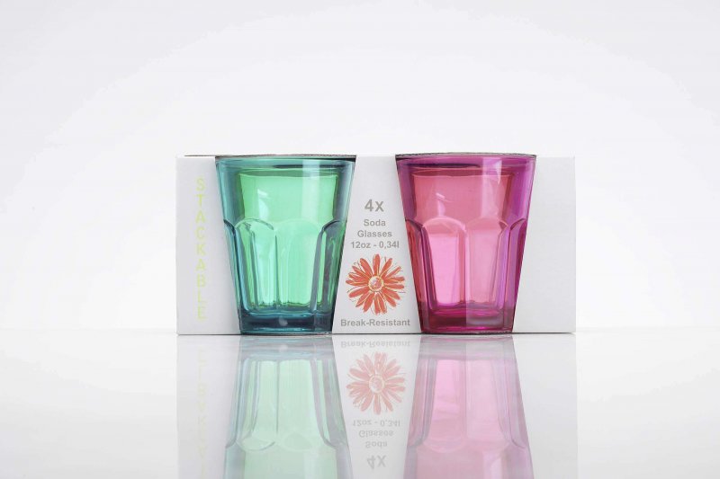 Flamefield  Flamefield 4Pk Soda Glass Party