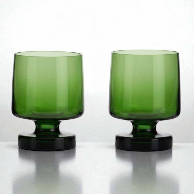 Flamefield  Flamefield 2Pk Tritan Aegean Heavy Base Glass Green
