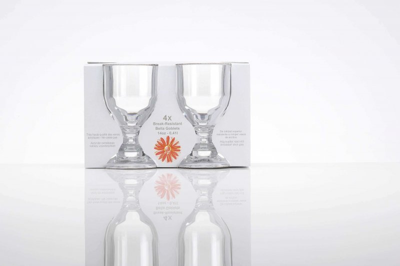 Flamefield  Flamefield 4Pk Bella Goblet Clear