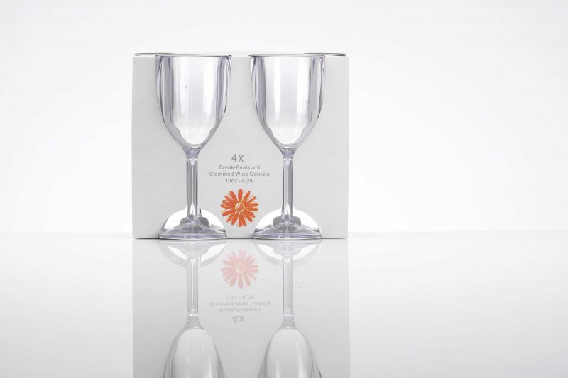 Flamefield  Flamefield 4Pk Wine Goblet Clear
