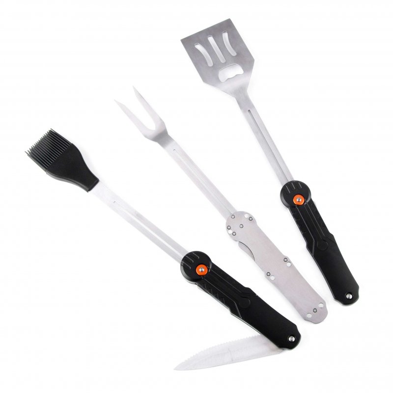 Flamefield  Flamefield 5In1 Bbq Tool - Black