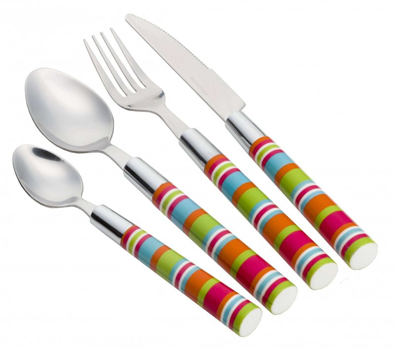 Flamefield  Flamefield 16Pcs Stripe Cutlery Set