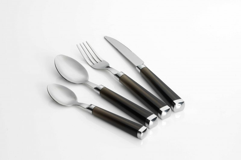 Flamefield  Flamefield 16Pcs Cutlery Set Black