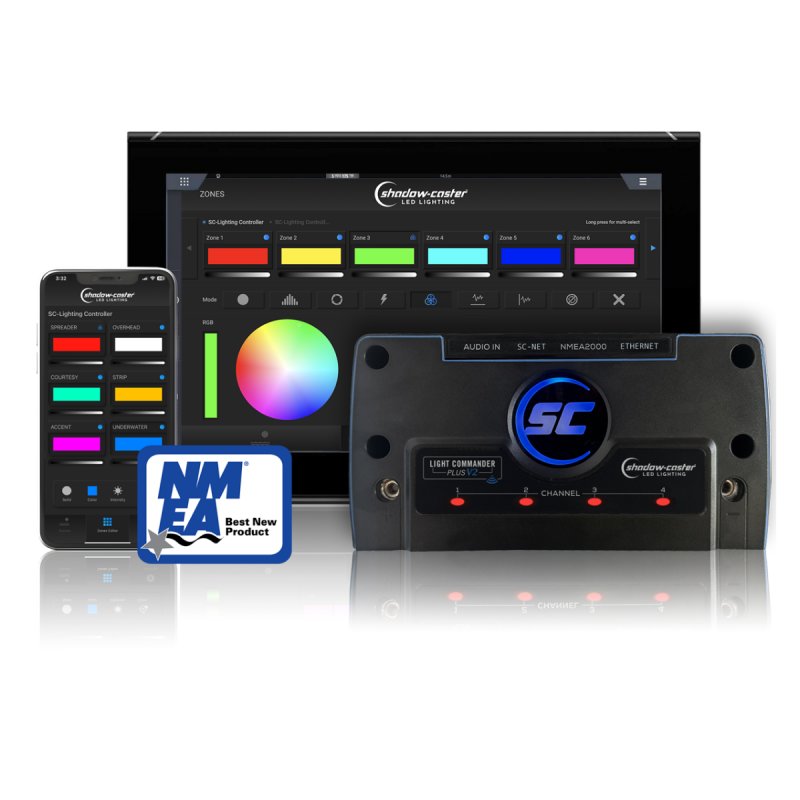 Shadow-Caster Marine LEDs LLC Shadow-Caster Multi-zone Lighting Controller for NMEA 2000 & Ethernet connectivity with integrated H