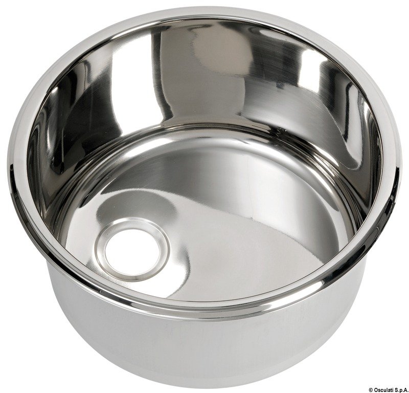Aquafax Stainless Steel Round Sink 330mm dia.