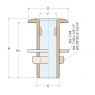 Guidi Guidi Chrome-Plated Brass Straight Gas Tank Vent - 20 mm