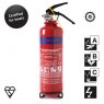 Fireblitz Fireblitz 1kg Dry Powder 5A/34B) Med Ships Wheel Fire Extinguisher