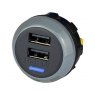 alfatronix Alfatronix PVPWP-AA Slimline IP65 Double USB A Charger - Rear Fit