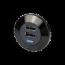 alfatronix Alfatronix PVPro-AA Double USB A Charger - Front Fit - Black