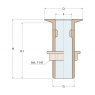 Guidi Guidi Brass Thru-Hull in Export in Series 1 in 1/2 x 71 mm