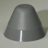 PVC End Cone Black or Grey 145mm Dia x 100mm