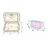 Nuova Rade Case for Electrical Control Panel, with Lid, White