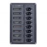 BEP 12V DC Circuit Breaker Panel 8-Way Vertical