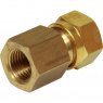 AG Brass Female Stud Coupling 10mm x 1/4