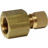 AG Brass Female Stud Coupling 6mm x 1/4