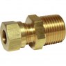 AG Brass Male Stud Coupling 10mm x 1/2