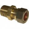 AG Brass Male Stud Coupling 12mm x 3/8