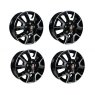 AG Light Alloy Trim Set Black Silver 16 Inch