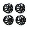 AG Light Alloy Trim Set Black Silver 16 Inch