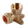 AG Wall Plate Elbow 15mm x 1/2