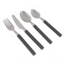 Bo-Camp Cutlery Set Rvs 16 Pieces 4 Persons Grey