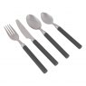 Bo-Camp Cutlery Set Rvs 16 Pieces 4 Persons Grey