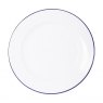Bo-Camp Bo-Camp Dinner Plate Enamel White/Blue