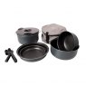 Bo-Camp Cookware Set Camping 7 Pieces Aluminium