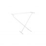 Bo-Camp Drying Rack Compact Steel Scissor Model White 5.5M