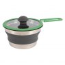 Bo-Camp Steel Pan with Lid Foldable Silicon 1.3 Litre