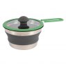Bo-Camp Steel Pan with Lid Foldable Silicon 1.3 Litre