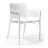 Boom Polypropylene Chair for Indoor and Outdoor Use - White