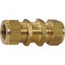 Wade Brass Bulkhead Coupling 1/2