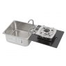 CAN Foldy Hob & Sink Unit with Glass Lid (1 Burner / Manual Ignition)
