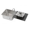 CAN Foldy Hob & Sink Unit with Glass Lid (1 Burner / Manual Ignition)