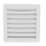 Can SB Plastic Louvred Vent 118 x 118mm White