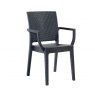 Canterbury Rattan Style Small Table Set with 4 Arm Chairs