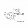 CDA Integrated Microwave Oven 25L 5 Power Levels Stainless Steel