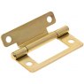 Cranked Flush Hinge Brass