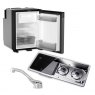 Dometic Dometic NRX50 Fridge, 9722 Hob/Sink Unit & Tap Bundle (Sink on Left)