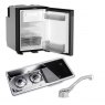 Dometic Dometic NRX50 Fridge, 9722 Hob/Sink Unit & Tap Bundle (Sink on Right)