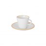 Gimex Linea Line Espresso Set Gold 85ml 2 Pieces