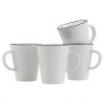 Gimex Linea Line Mug Black 4 Pieces