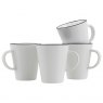 Gimex Linea Line Mug Black 4 Pieces