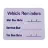 Vehicle Reminder Sticker