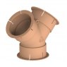 Whale Duct Fitting 65mm 'Y'