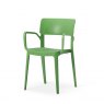 Vivo Polypropylene Armchair for Contract Use - Avocado