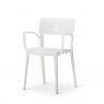 Vivo Polypropylene Armchair for Contract Use - White