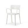 Vivo Polypropylene Armchair for Contract Use - White